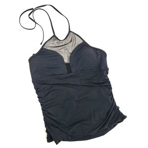 La Vie en Rose Tankini Top Mesh Neck